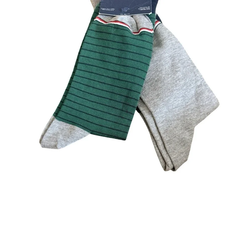 Tommy Hilfiger Men's 2-PK Argyle Trouser Socks Cotton Blend Classic Style NWT